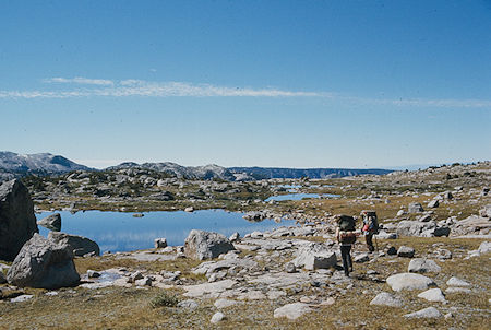 On the trail below Jean Lake - Wind River Range 1977 On the trail below Jean Lake - Wind River Range 1977