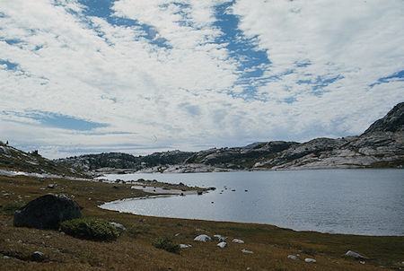 Lake at Indian Pass-Titcome trail junction - Wind River Range 1977 Lake at Indian Pass-Titcome trail junction - Wind River Range 1977