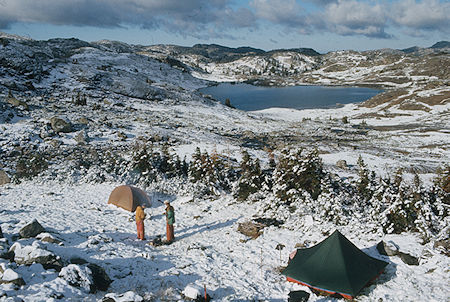 Camp on Indian Basin Trail - Wind River Range 1977 Camp on Indian Basin Trail - Wind River Range 1977