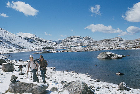 Frank Nickolas and Randy Stevenson in Indian Basin - Wind River Range 1977