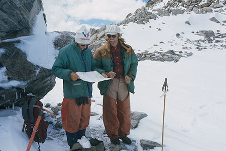 Randy Stevenson and Mic Mead at Indian Pass - Wind River Range 1977 Randy Stevenson and Mic Mead at Indian Pass - Wind River Range 1977