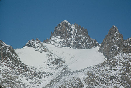 Mount Woodrow Wilson from Mistake Lake - Wind River Range 1977