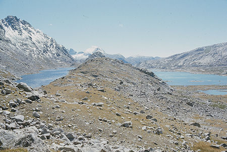 Mistake Lake (left) and Titcomb Lake (right) - Wind River Range 1977 Mistake Lake (left) and Titcomb Lake (right) - Wind River Range 1977