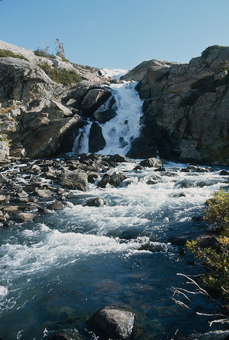 Falls into Island Lake - Wind River Range 1977 Falls into Island Lake - Wind River Range 1977