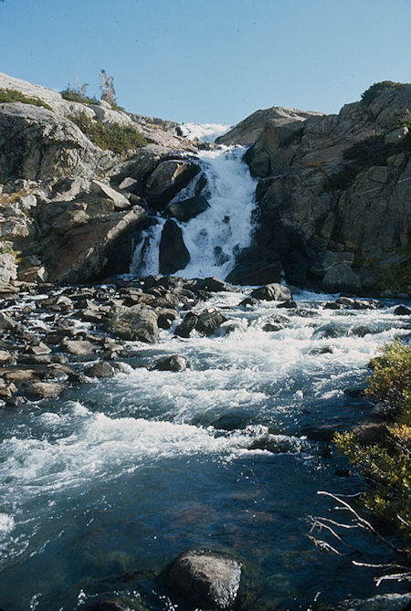 Falls into Island Lake - Wind River Range 1977