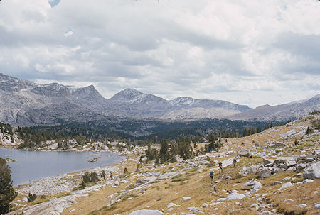 On the trail - Wind River Range 1977