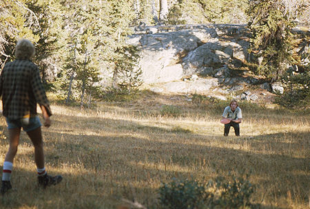 Randy Stevenson and Frank Nickolas, the Frizbee Kids - Wind River Range 1977 Randy Stevenson and Frank Nickolas, the Frizbee Kids - Wind River Range 1977