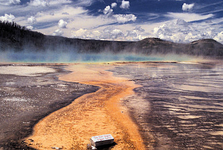 Bacterial Mat, Midway Geyser Basin, Yellowstone National Park