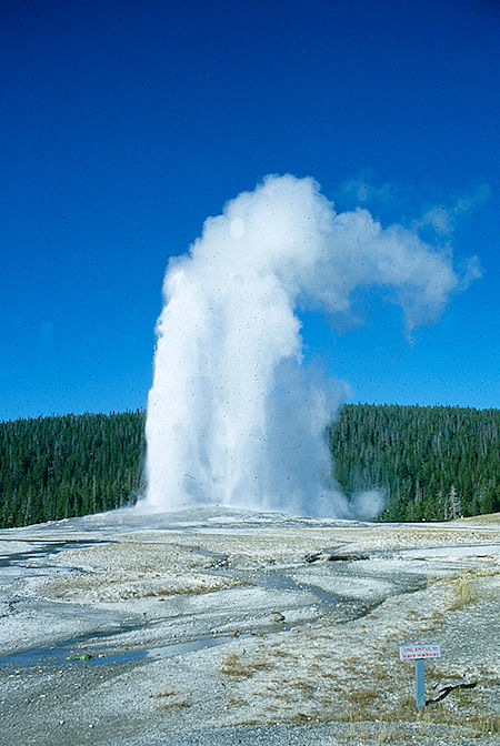 Old Faithful - Yellowstone National Park 1977 Old Faithful - Yellowstone National Park 1977