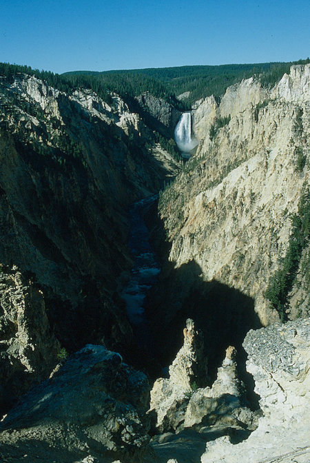 Lower Yellowstone Falls, Yellowstone Canyon - Yellowstone National Park 1977 Lower Yellowstone Falls, Yellowstone Canyon - Yellowstone National Park 1977