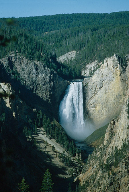 Lower Yellowstone Falls - Yellowstone National Park 1977 Lower Yellowstone Falls - Yellowstone National Park 1977