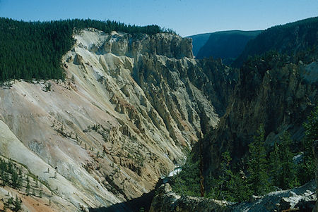 Inspiration Point from Artists Point Yellowstone Canyon - Yellowstone National Park 1977 Inspiration Point from Artists Point Yellowstone Canyon - Yellowstone National Park 1977