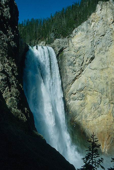 Lower Yellowstone Falls from Uncle Tom Trail - Yellowstone National Park 1977 Lower Yellowstone Falls from Uncle Tom Trail - Yellowstone National Park 1977